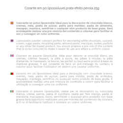 25g Corante prata com efeito pérola - Dekora