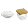 Caixa Copo Flor Transparente 60x60x80mm