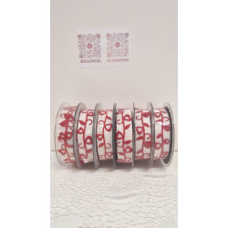 Rolo Fita Tecido Corações recortados