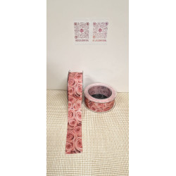 Rolo Fita Algodão Rosas 15m