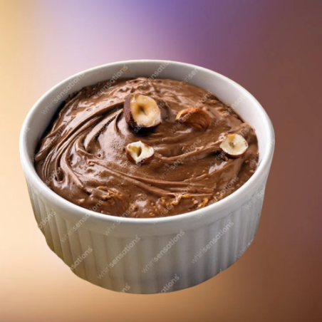 Creme chocolate negro Crocante e avelã (sabor ferrero rocher)