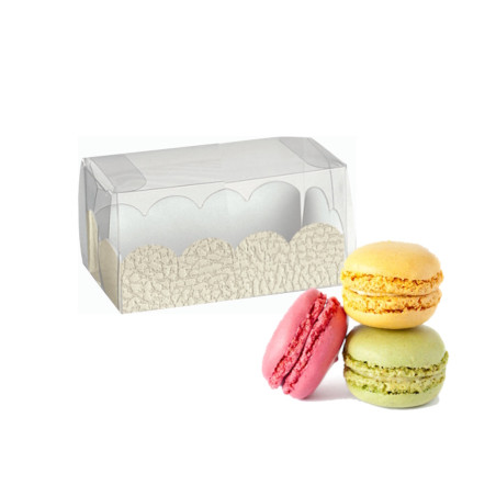 Caixa P/ 3 Macarons 80x50x50mm