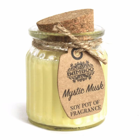 Pote de Vela de Cera de Soja - Almíscar místico