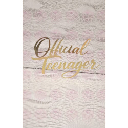 Topo de Bolo "Oficial Teenager" ouro