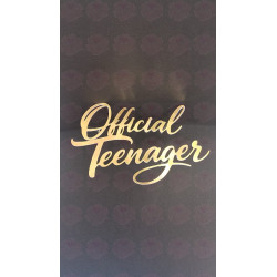Topo de Bolo "Oficial Teenager" ouro