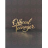Topo de Bolo "Oficial Teenager" ouro