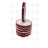 Fita de veludo cor vinho vermelho 10M