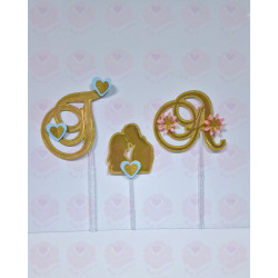 Toppers para bolo casamento...