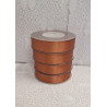 Fita de cetim brilhante castanho claro ouro glitter 25M