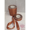 Fita de cetim brilhante castanho claro ouro glitter 25M