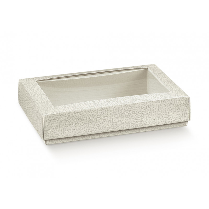 Caixa Quadretto + Tampa c/Janela Transp.