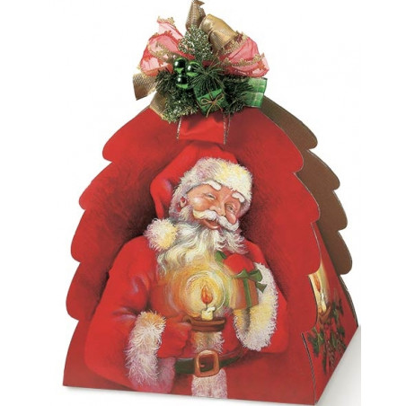 Caixa Cartão Cabaz / Presente / Panettone Árvore de Natal 345x300x330mm