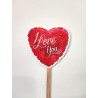 Topper Coração I LOVE YOU