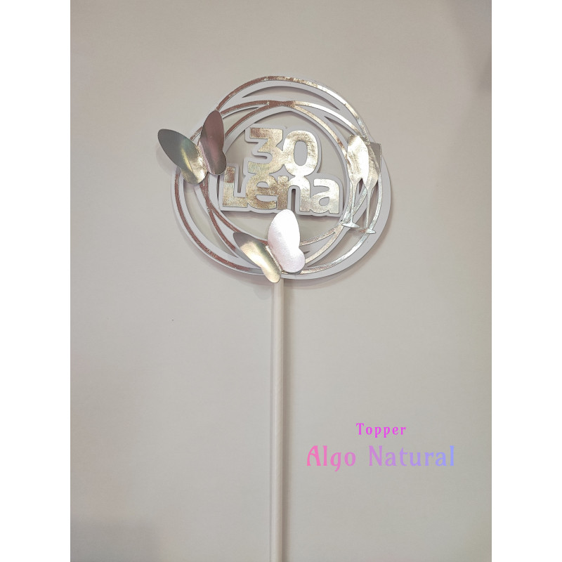 Topper para bolos Lena + idade