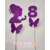 Topper aniversário menina borboleta