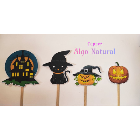 Toppers Halloween cupcakes 4 pcs