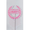 Topper Primeira Comunhão rosa