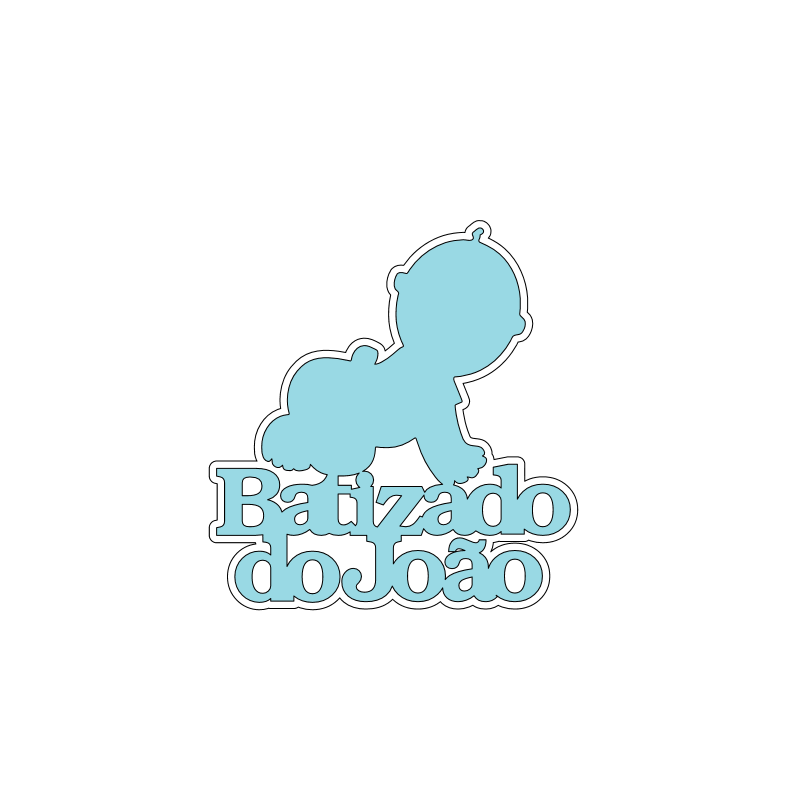 Topper "Batizado João"