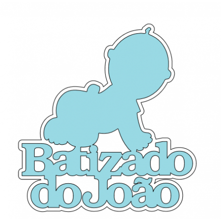 Topper "Batizado João"