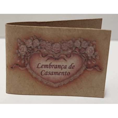 Etiqueta Casamento Coração