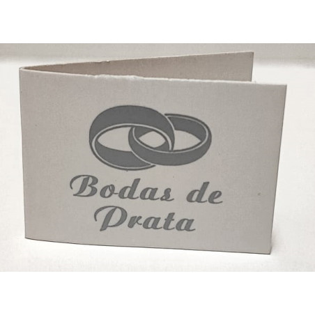 Etiqueta Bodas de Prata