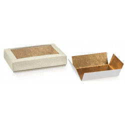 Caixa Quadretto + Tampa c/Janela Transp.