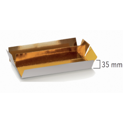 Caixa Bombons Esferas Amarelas 145x75x35mm