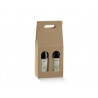 Caixa 2 Garrafas c/Janela Kraft 180X90X385MM
