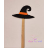 Topper Halloween mini chapéu bruxa
