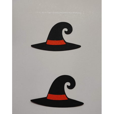 Topper Halloween mini chapéu bruxa